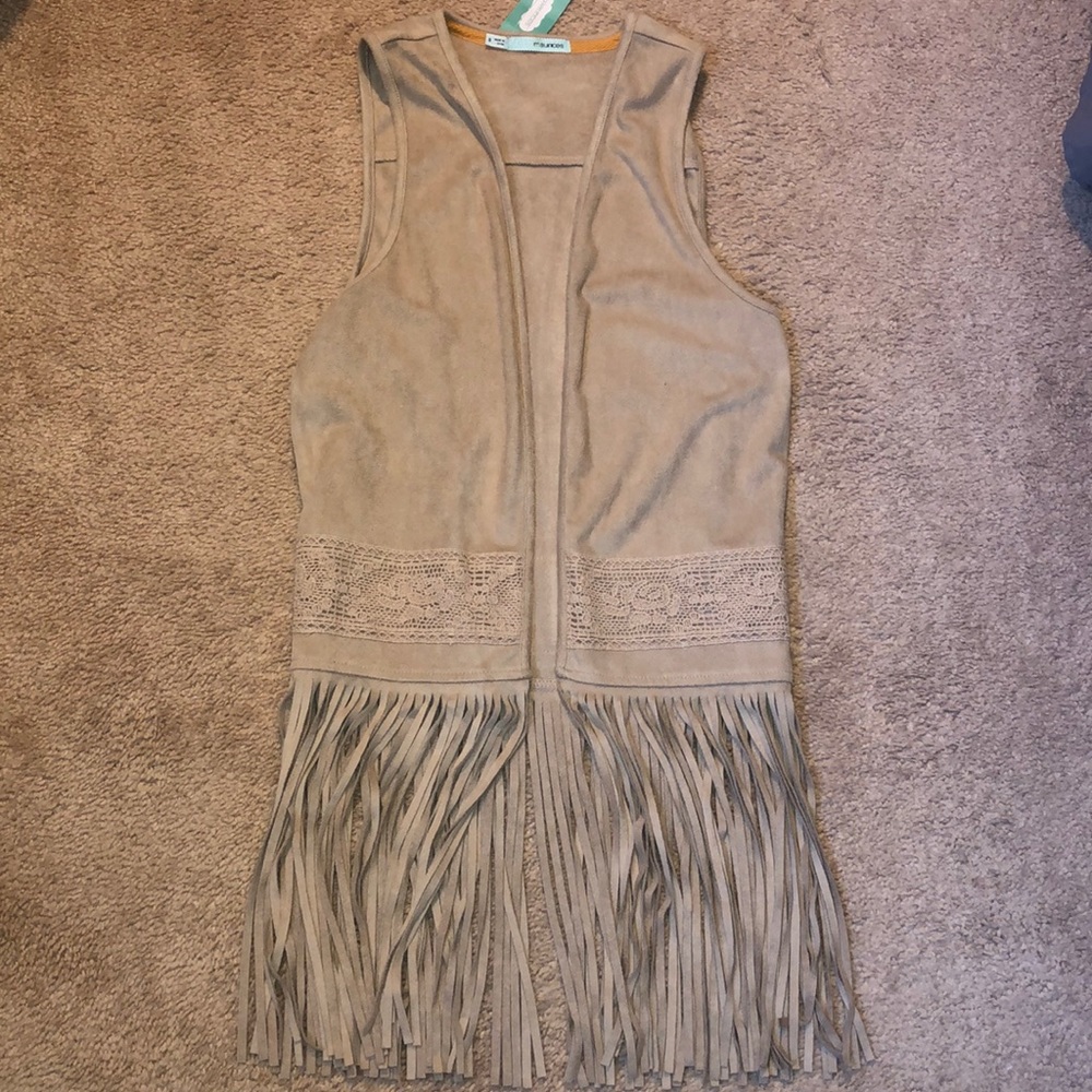 Suede Brown Bohemian Cover Up